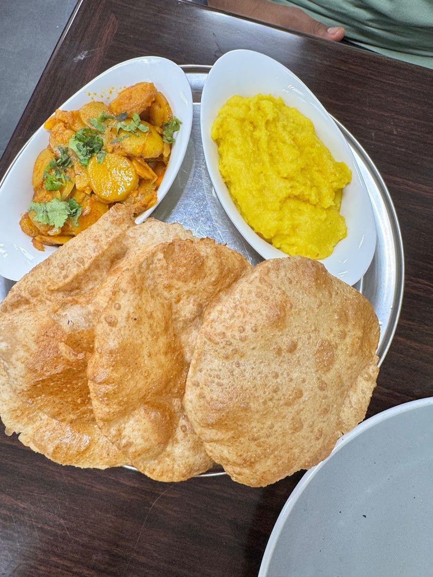 Indian breakfast and chai served at Desi Brunch Bolton