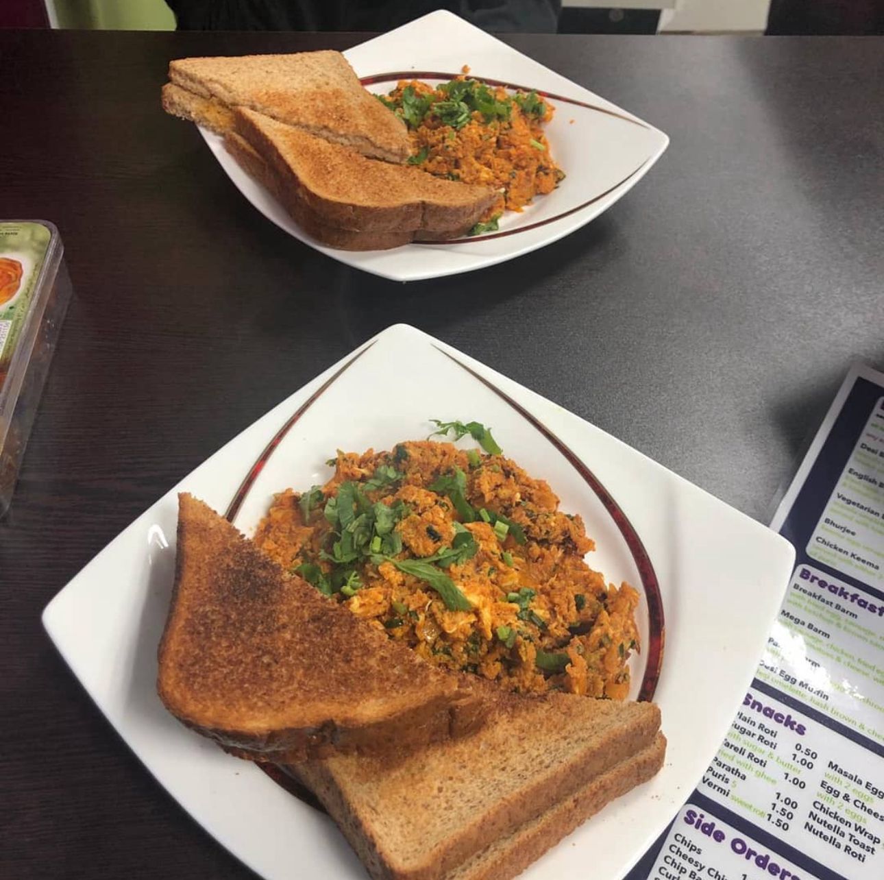 Restaurant seating area Desi Brunch Bolton